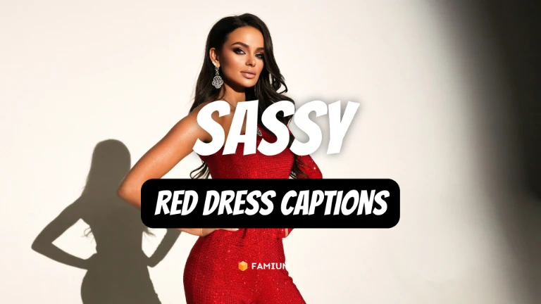 Sassy Red Dress Captions for Instagram
